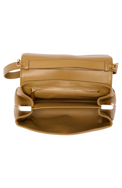 Shop Ferragamo Small New Front Flap Crossbody Bag In Burnt Ocra