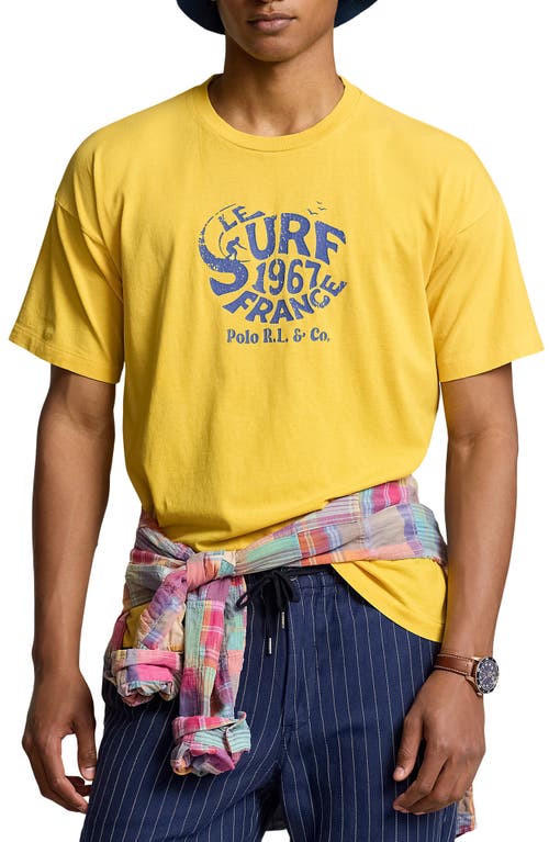 Polo Ralph Lauren Le Surf Graphic T-Shirt Signal Yellow at Nordstrom,