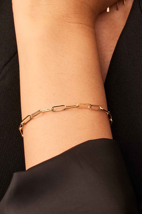 Shop Oradina 14k Gold Venice Link Bracelet In Yellow Gold