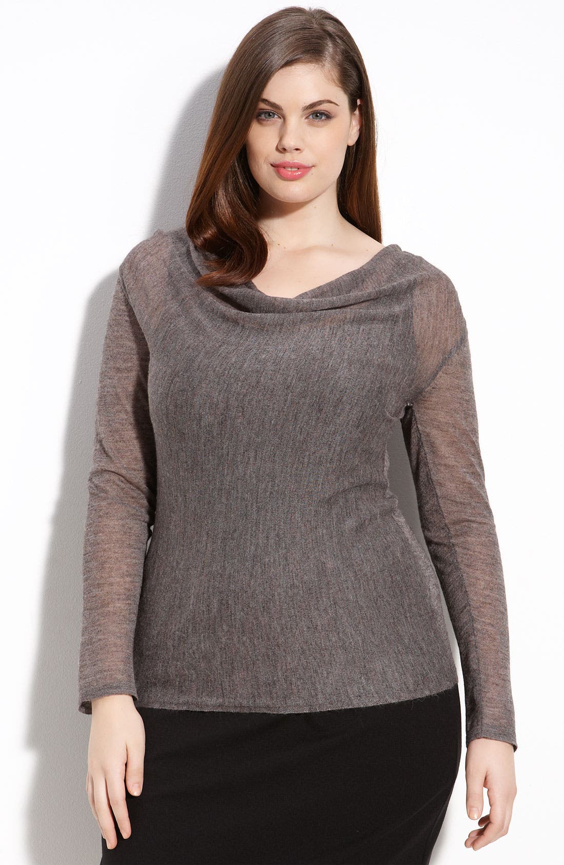 Eileen Fisher Drape Neck Sweater Plus Nordstrom