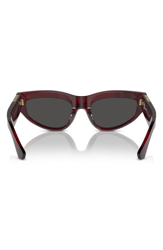 Shop Burberry 55mm Cat Eye Sunglasses In Red