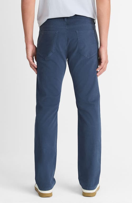 Vince Dylan Slim Fit Peached Stretch Cotton Pants In Washed Ink