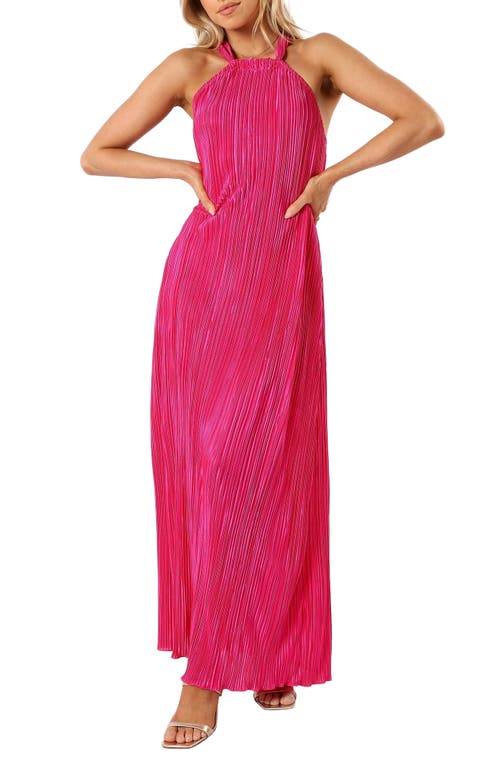 Petal & Pup Melody Plissé Maxi Dress Pink at Nordstrom,