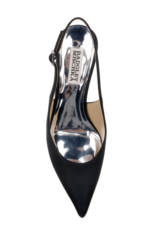 BADGLEY MISCHKA BADGLEY MISCHKA COLLECTION BEATRIX SLINGBACK POINTED TOE PUMP 