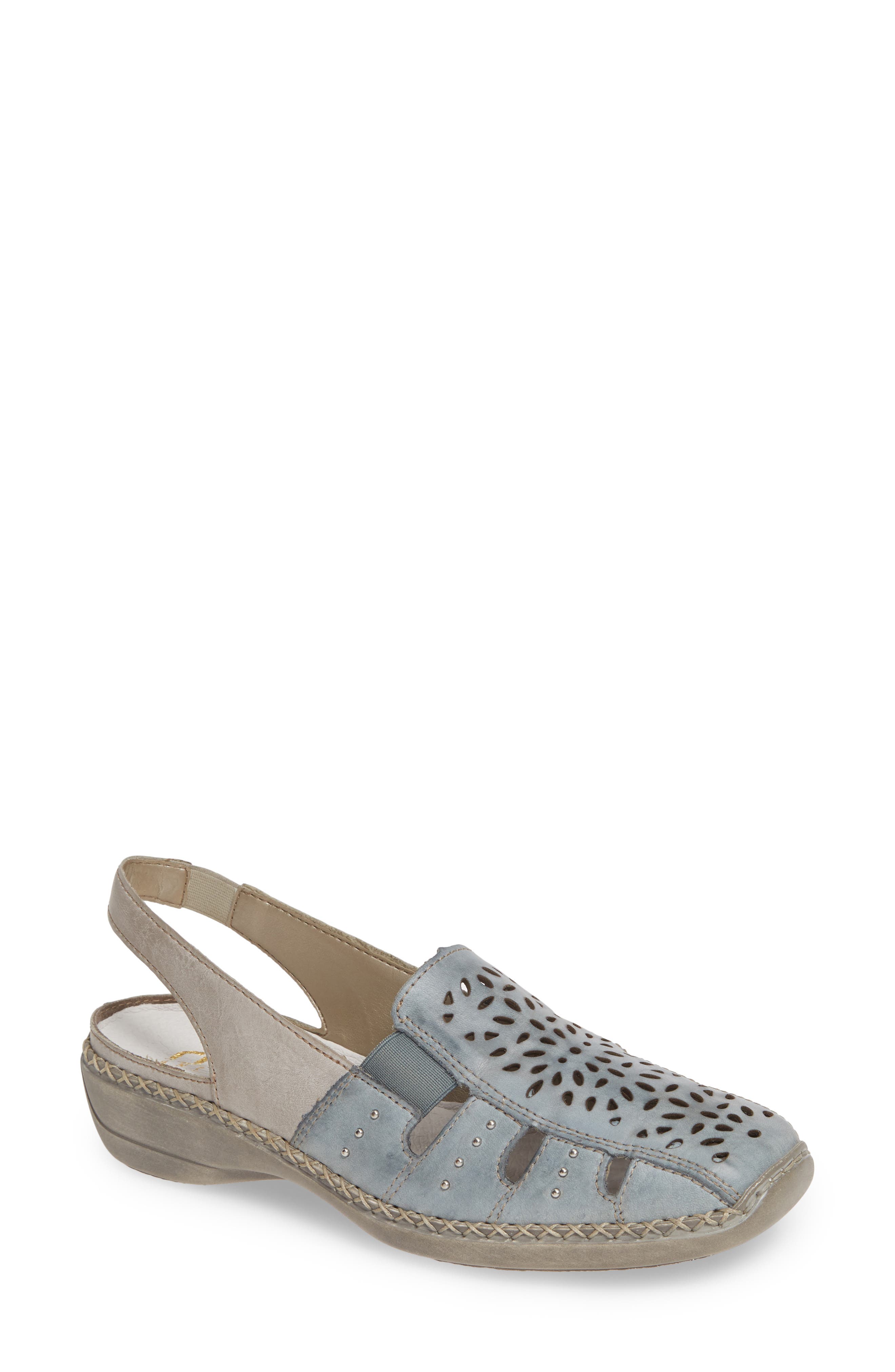 Rieker Antistress Doris 90 Slingback Flat, Grey