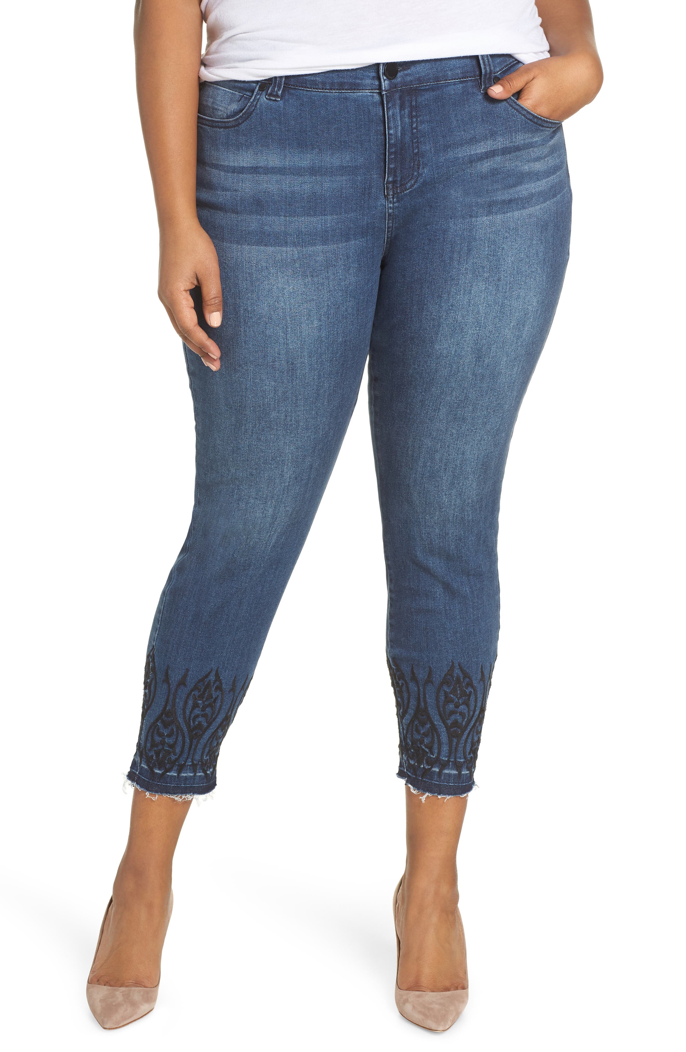 liverpool embroidered jeans