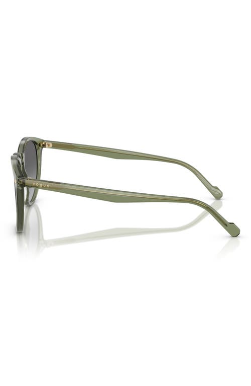 Vogue 53mm Phantos Sunglasses In Transparent Green
