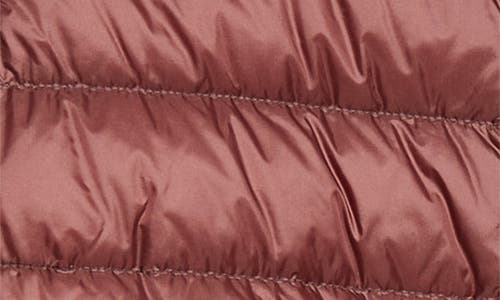 Moncler Lans Channel Quilted Down Moto Jacket In Dark Mahogany