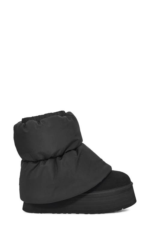 Shop Ugg(r) Classic Mini Dipper Puffer Platform Boot In Black/black