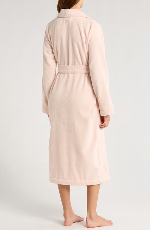 Shop Nordstrom Hydro Cotton Terry Robe In Pink Peony Bud