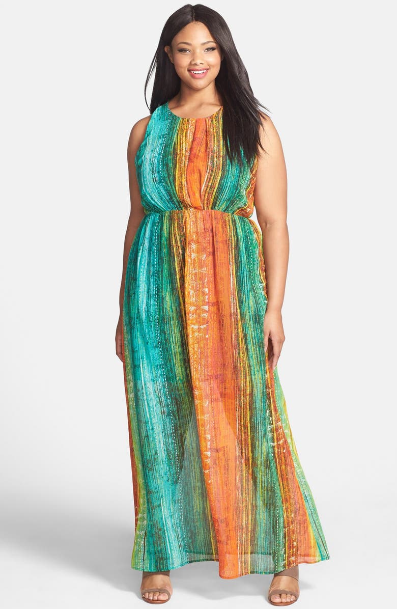 Felicity & Coco Print Maxi Dress (Plus Size) (Nordstrom Exclusive ...