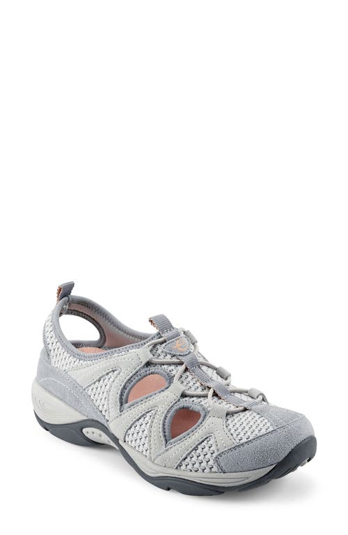 Easy Spirit Earthen 10 Womens Suede Stretch Slip-on Sneakers In Paloma/moonstruck