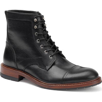 Trask Lawrence Cap Toe Boot, Black