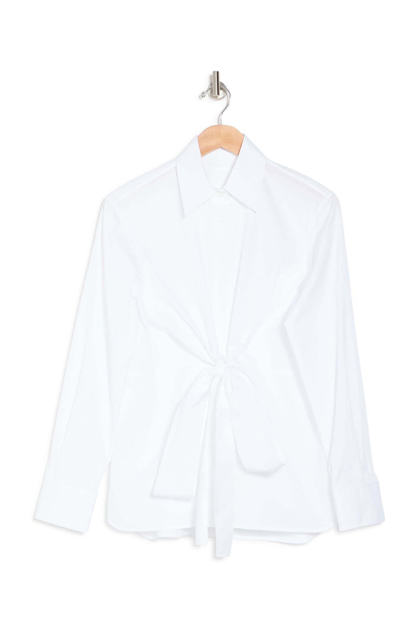 Helmut Lang Poplin Wrap Woven Shirt In 
