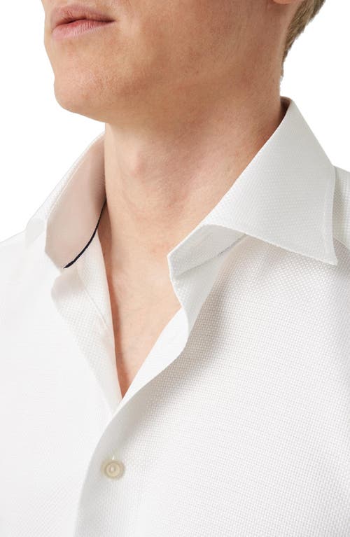 Shop Eton Contemporary Fit Textured White Dress Shirt