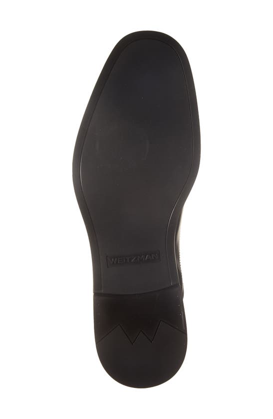 Stuart Weitzman Club Classic Cap Toe Oxford In Black