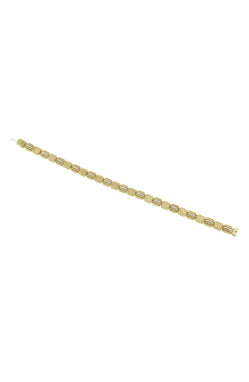 Roberto Coin Opera Diamond Bracelet In Yellow Gold/diamond