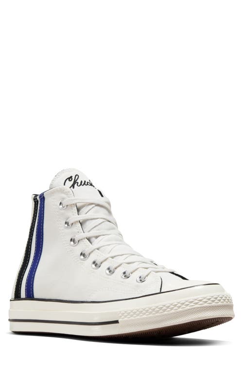 Chuck Taylor All Star 70 High Top Sneaker in Vintage White/Blue/Black
