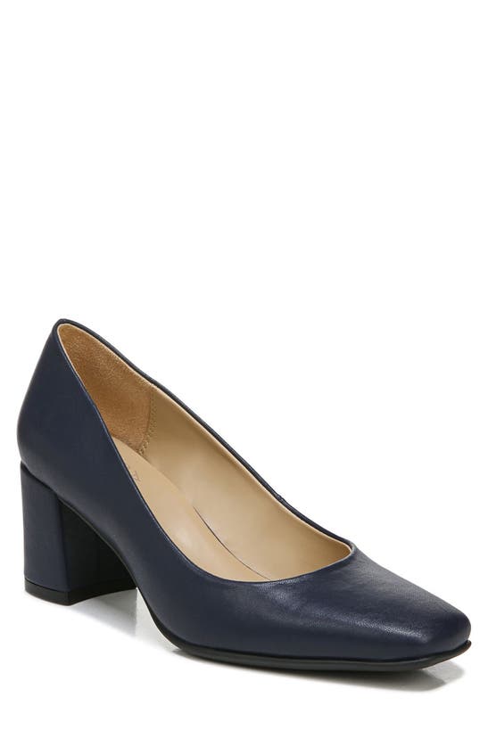 Naturalizer Warner Square Toe Pump In French Navy | ModeSens