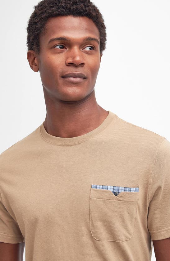 Shop Barbour Tayside Pocket T-shirt In Military Brown