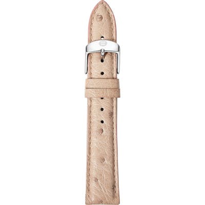 Michele 1m Ostrich Leather Watch Strap