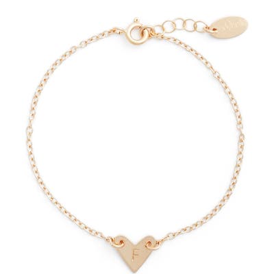 Nashelle Initial Heart Bracelet