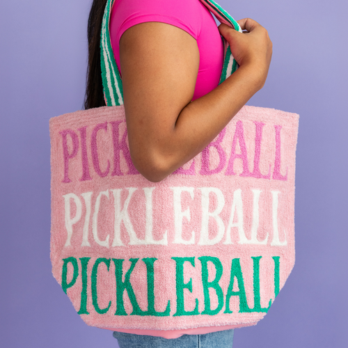 Jollity & Co Pickleball Social Club Tote And Paddle Bags In Large Pickleball Bag