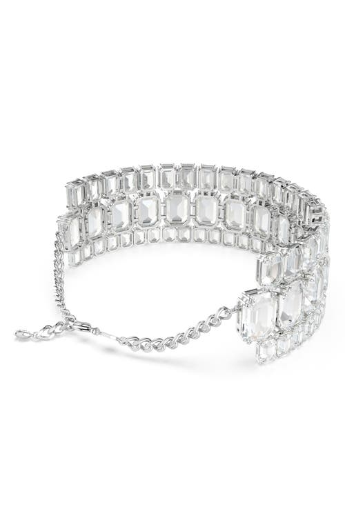 Swarovski Millenia Choker In White/silver