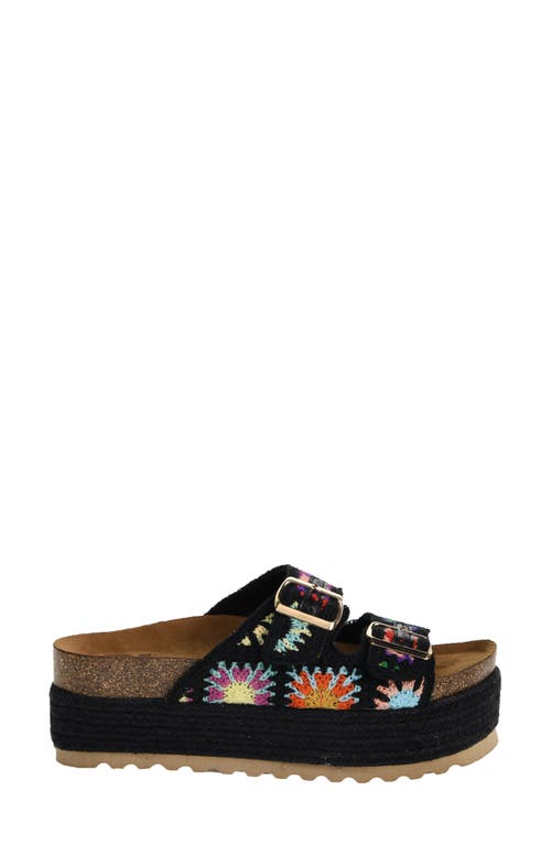 Shop Dirty Laundry Pretends Espadrille Platform Slide Sandal In Black