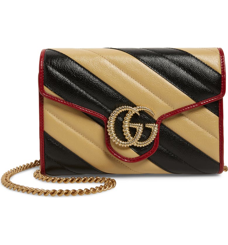 Gucci GG Marmont Matelassé Leather Wallet on Chain | Nordstrom