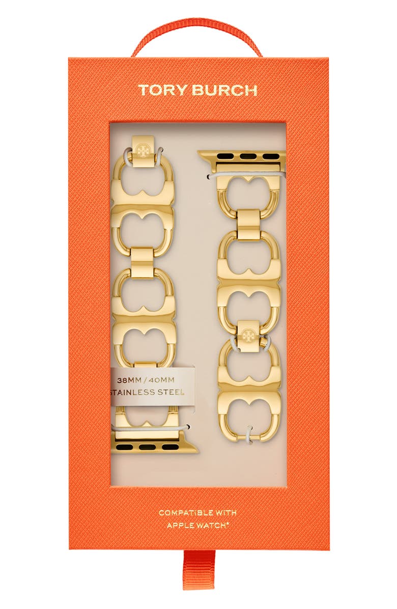 Tory Burch Double-T Link 20mm Apple Watch® Watchband | Nordstrom