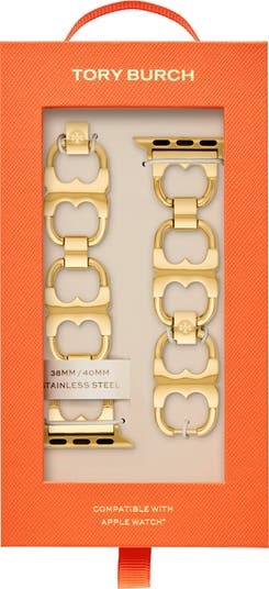 Tory Burch Double-T Link 20mm Apple Watch® Watchband | Nordstrom