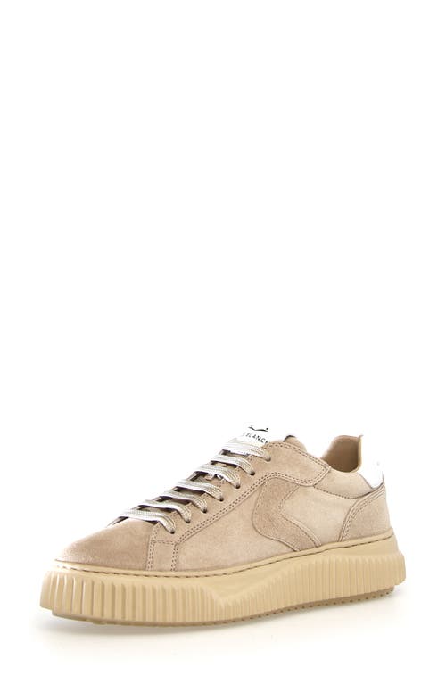Shop Voile Blanche Lipari Genuine Shearling Lined Sneaker In Beige