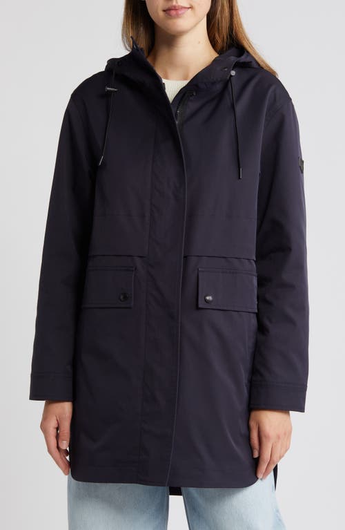 Shop Sam Edelman Hooded Jacket In Navy