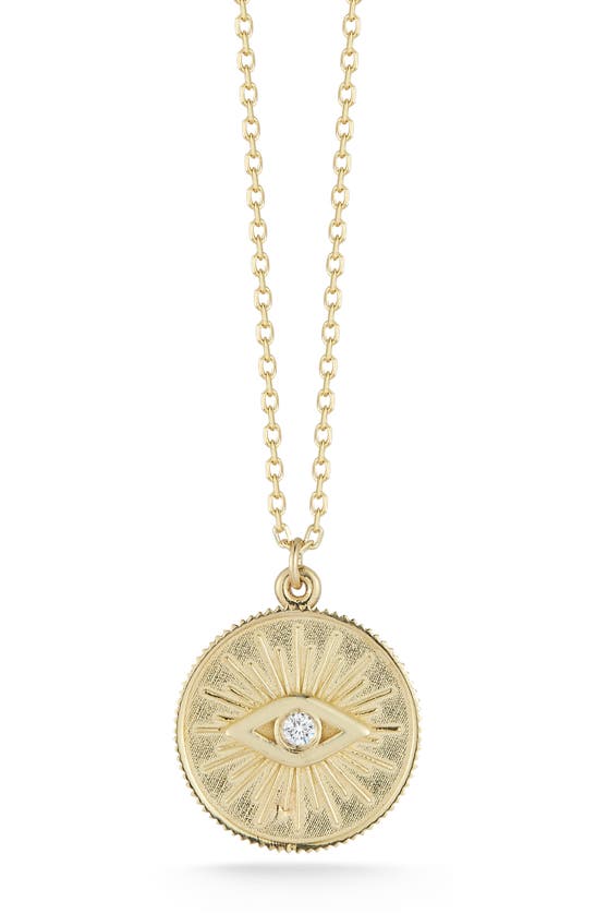 Ember Fine Jewelry 14k Gold Diamond Evil Eye Pendant Necklace