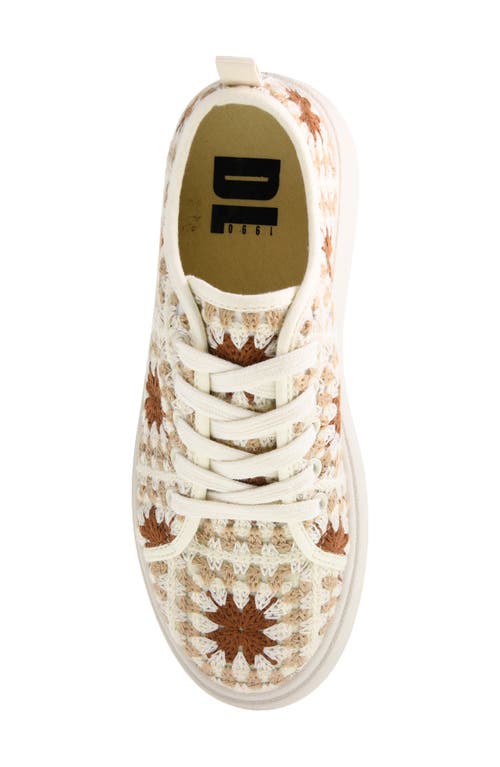 Shop Dirty Laundry Rambling Crochet Platform Sneaker In Cream Multi