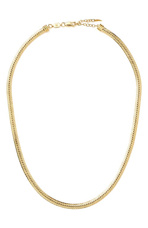 Camail Snake Chain Necklace in Gold