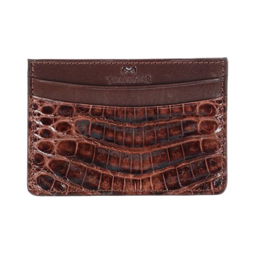 TRAFALGAR TRAFALGAR GENUINE CROCODILE CARD CASE 