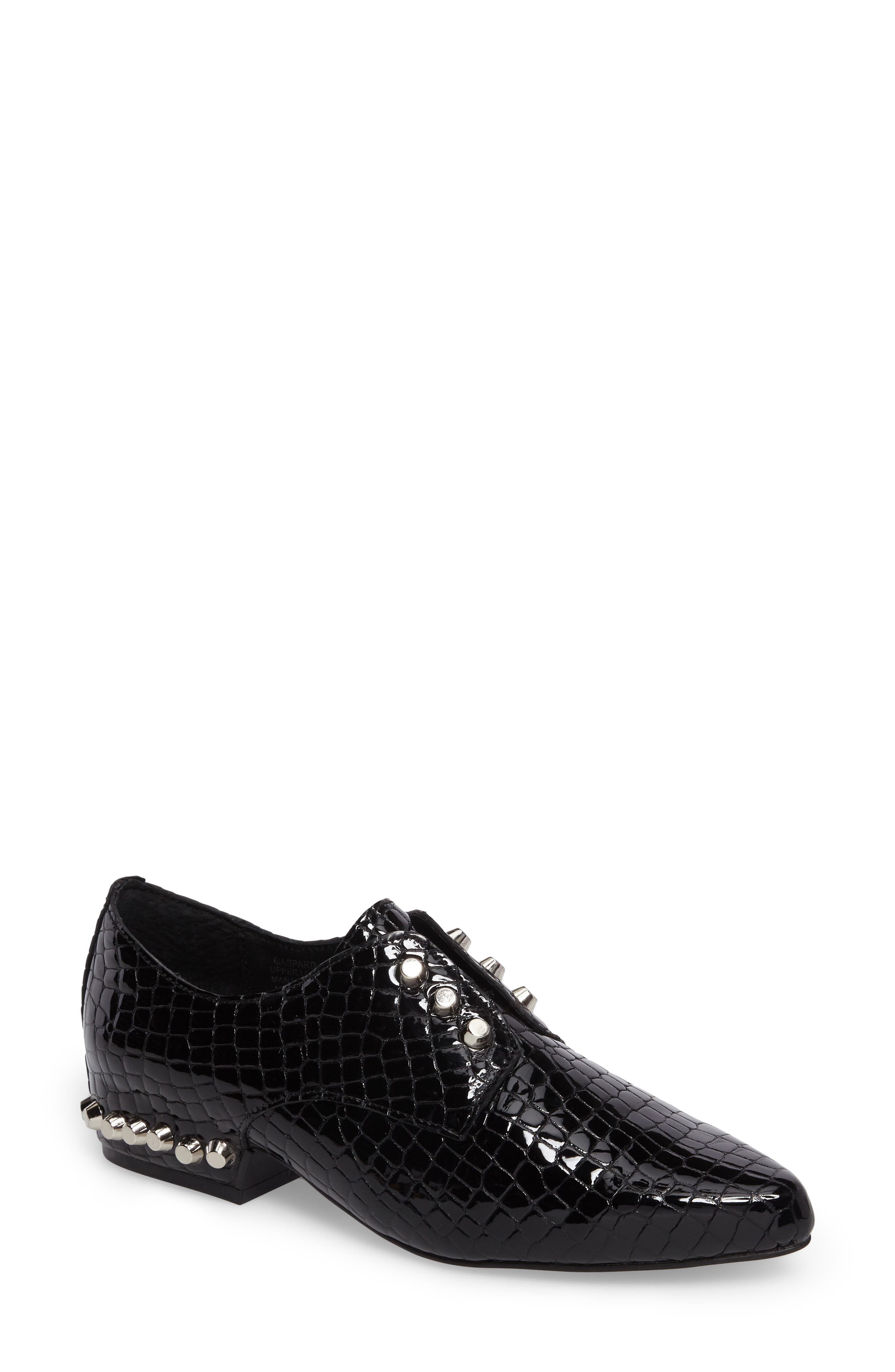 jeffrey campbell studded loafers