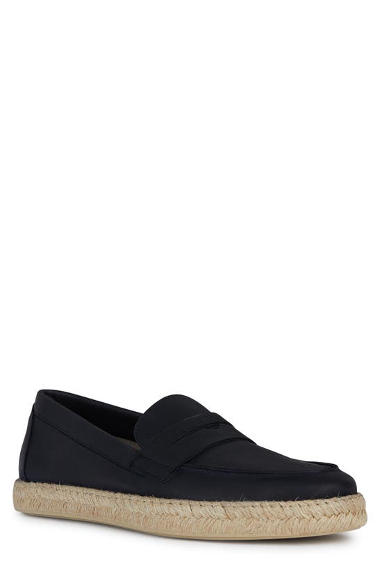 Geox Ostuni Penny Loafer In Navy