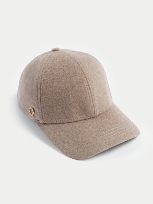 Gobi Mongolian Cashmere Organic Color Cashmere Cap In Taupe