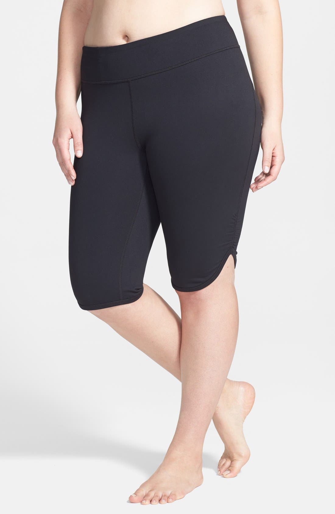 Zella 'Live In' Knee Shorts (Plus Size) Nordstrom