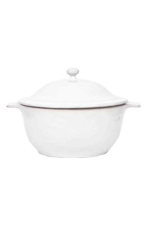 Juliska Puro Whitewash Lidded Casserole Dish, 12" In Whitewash