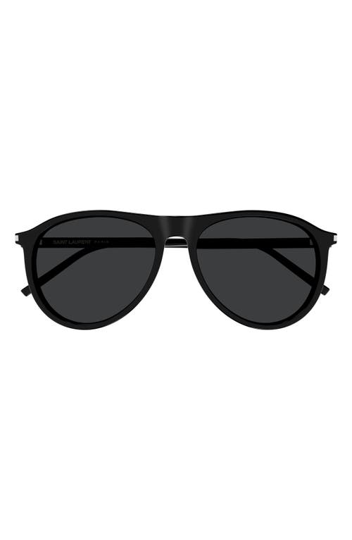 54mm Navigator Sunglasses in Black