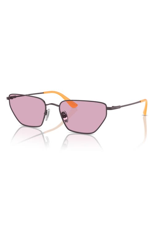 Shop Vogue 56mm Irregular Sunglasses In Violet