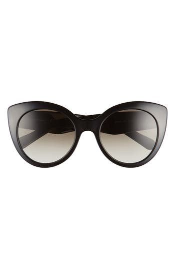Ferragamo Classic 54mm Gradient Cat Eye Sunglasses In Gray