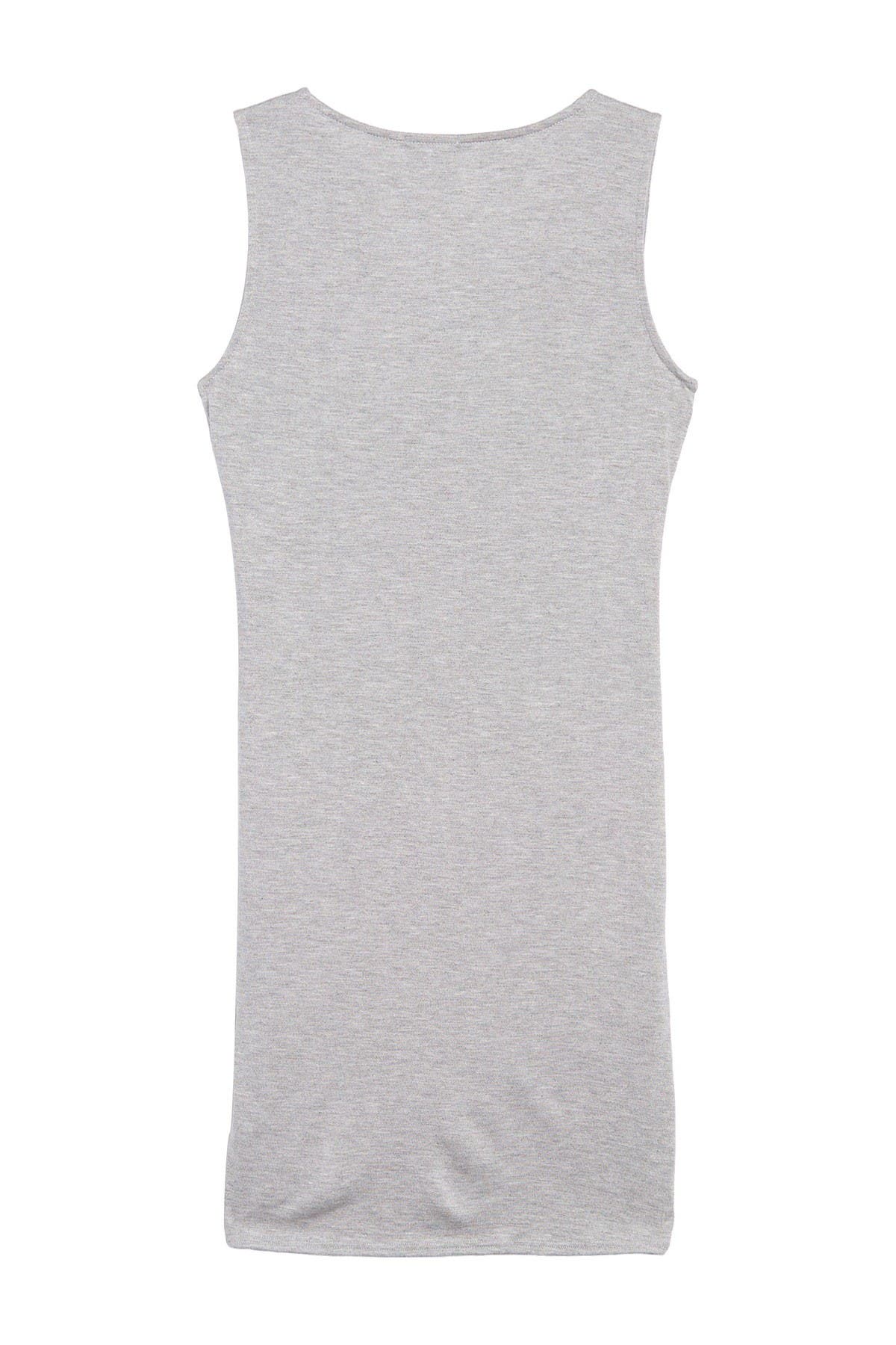 white ruched tank dress