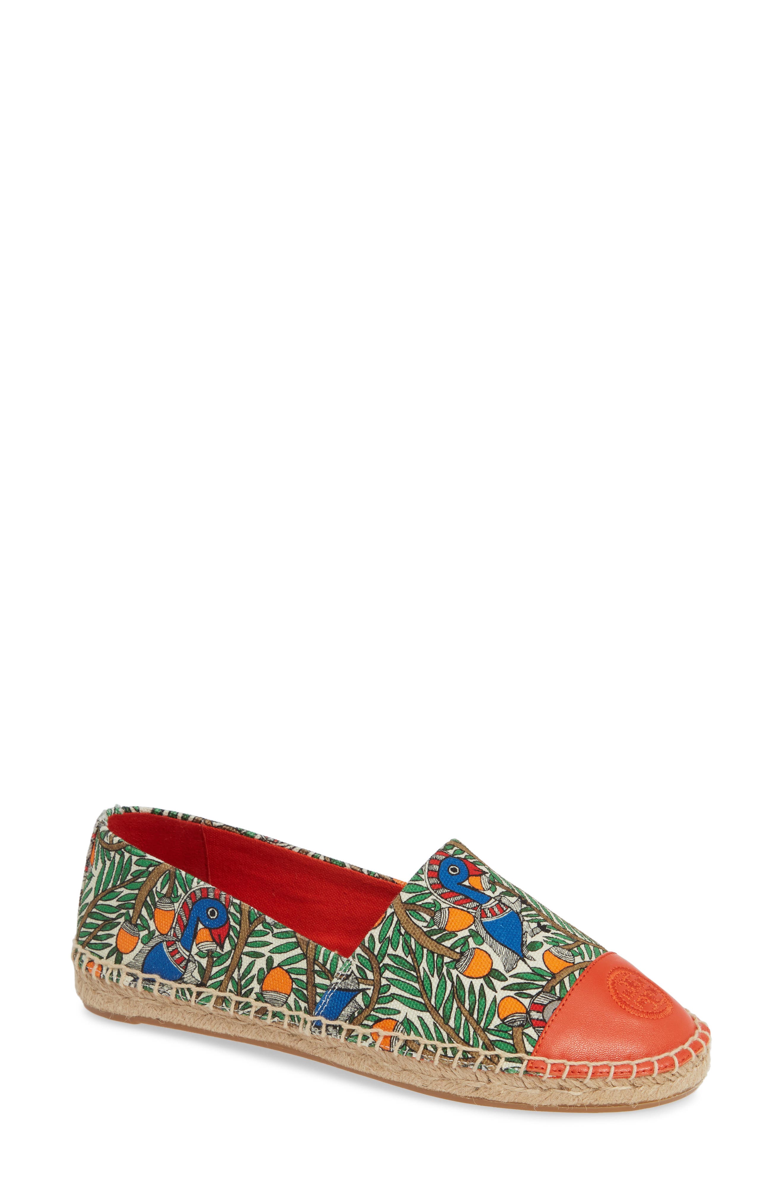 tory burch green flats