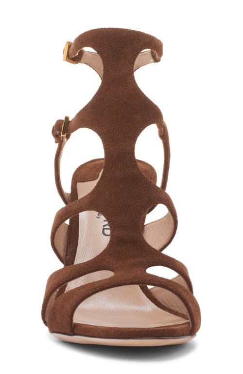 Tom Ford Paradis Cage Sandal In 1b039 Dark Whisky