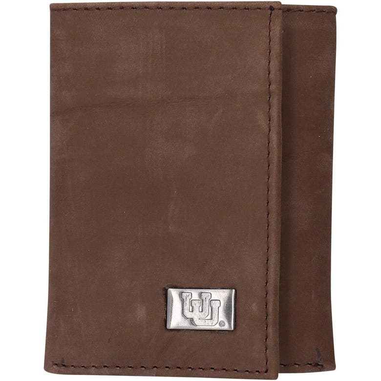 Eagles Wings Utah Utes Leather Bifold Wallet